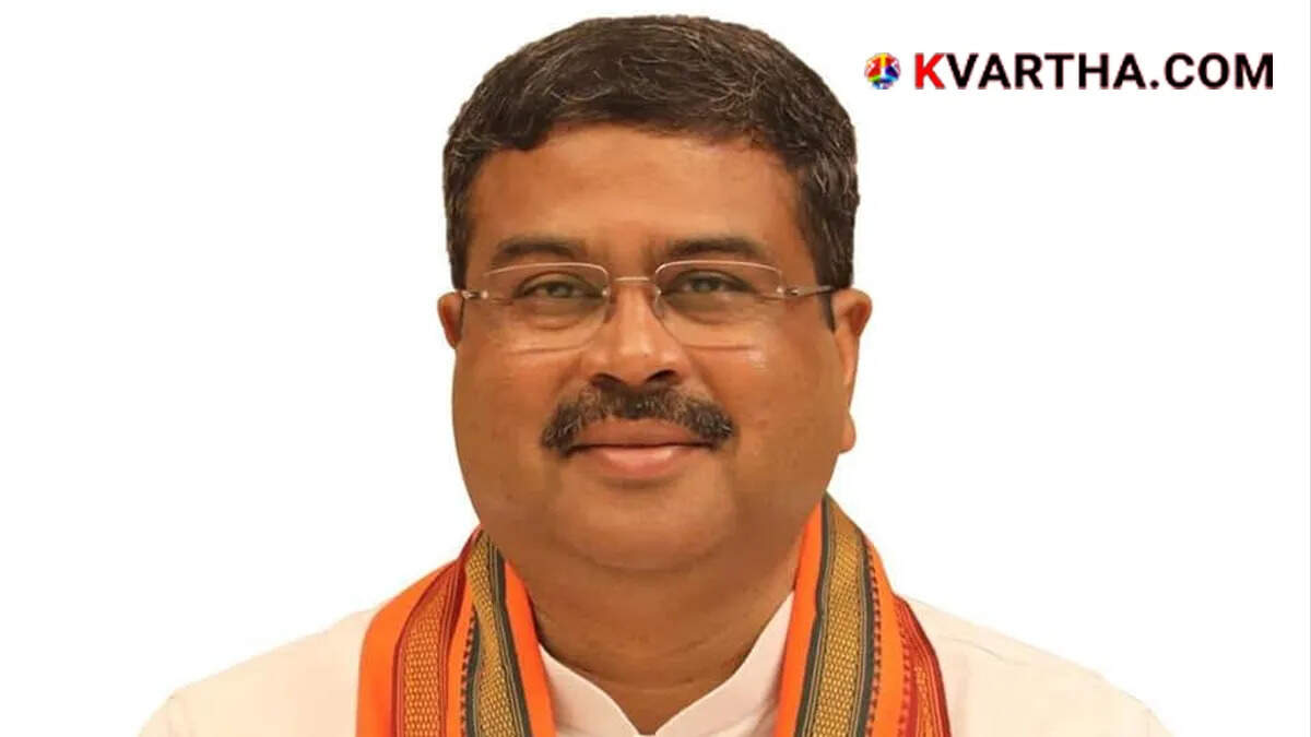  Central Education Minister Dharmendra Pradhan during an official meeting in New Delhi