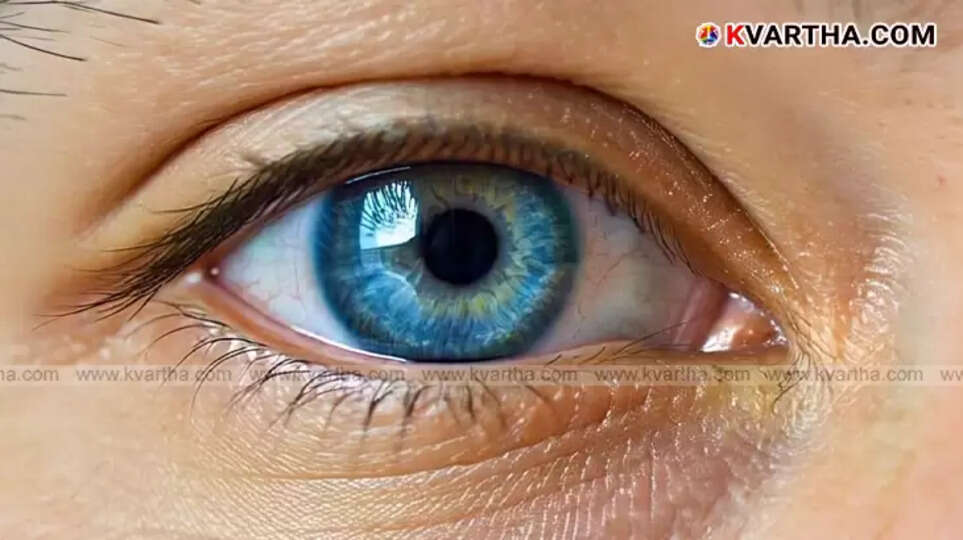  Illustration of a bright blue-green color spectrum discovered through laser eye experiment.