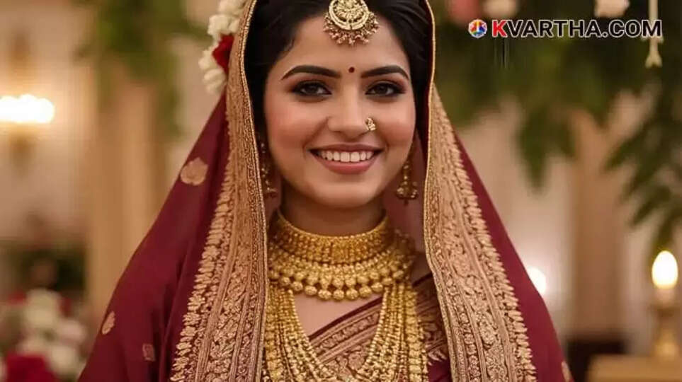 Bride Representing Kerala Gold Price November 25