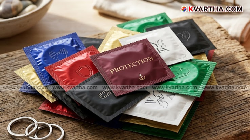A symbolic image of condom packets.