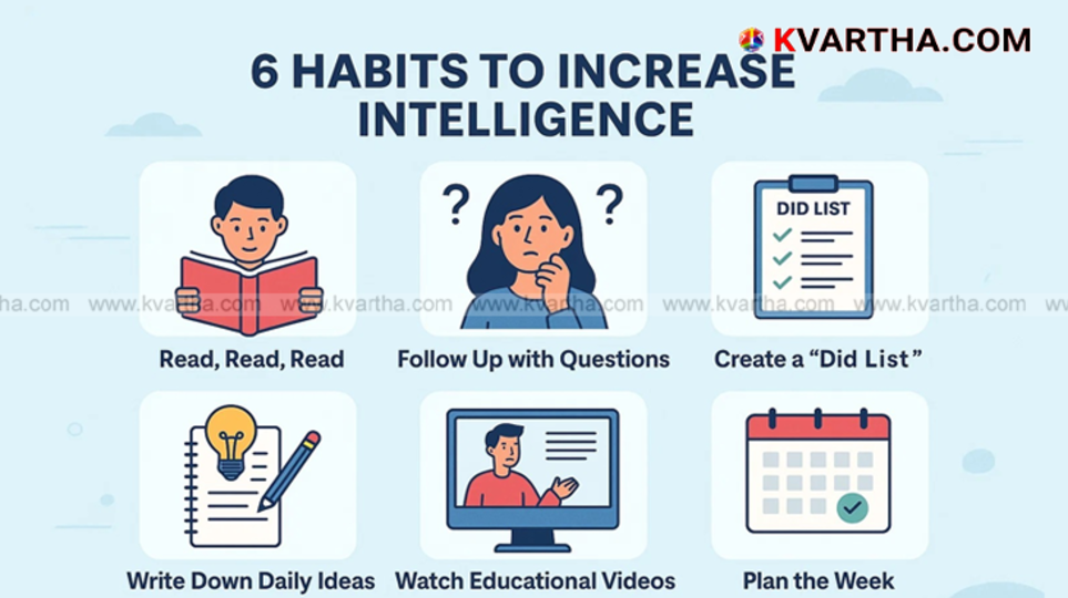  Person reading a book, symbolizing a habit to boost intelligence.