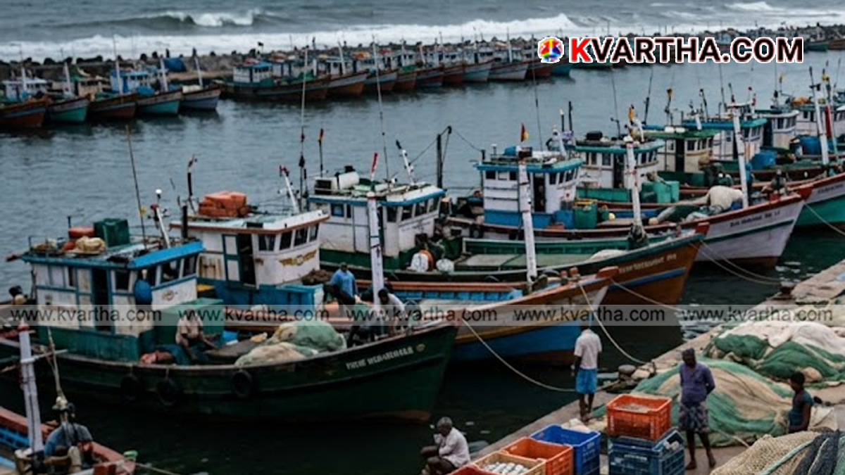Traditional fishing boats operating in Kerala coastal waters.
