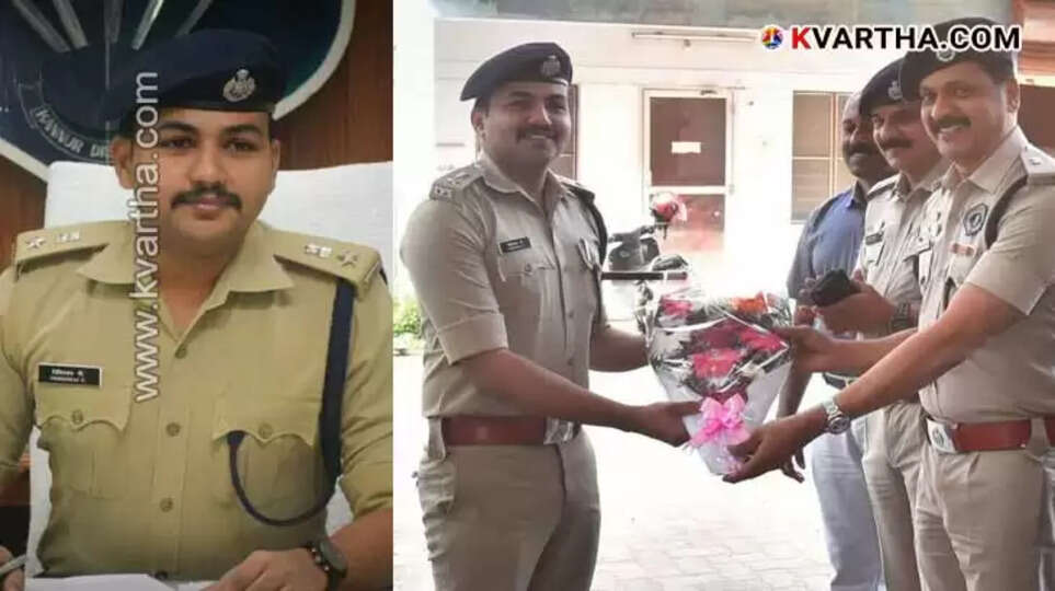 Nithin Raj taking charge as Kannur City Police Commissioner