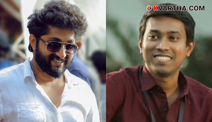 Poster announcing the new Malayalam film 'Ferrari' with actors Dhyan Sreenivasan and Althaf Salim.
