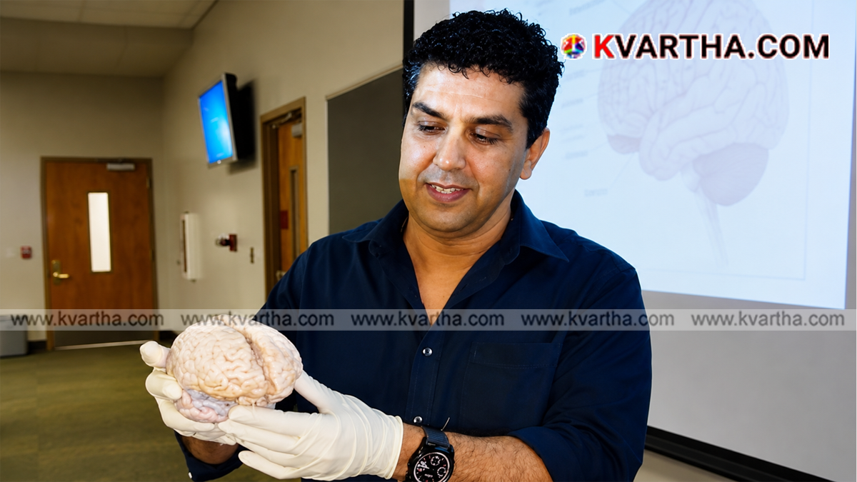  Representational image of Dr. Rajesh Kana receiving academic honor at a US university