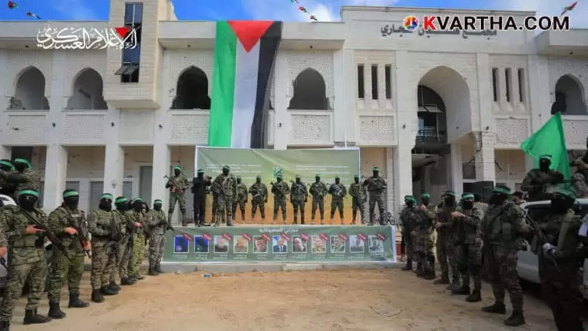 Hamas fighters in Gaza