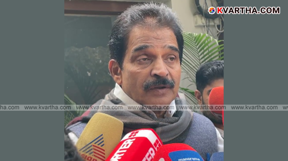 KC Venugopal addressing media in Delhi.