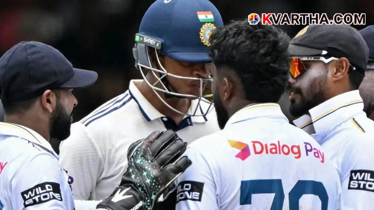  Yashasvi Jaiswal and Asitha Fernando involved in a heated exchange on the cricket field