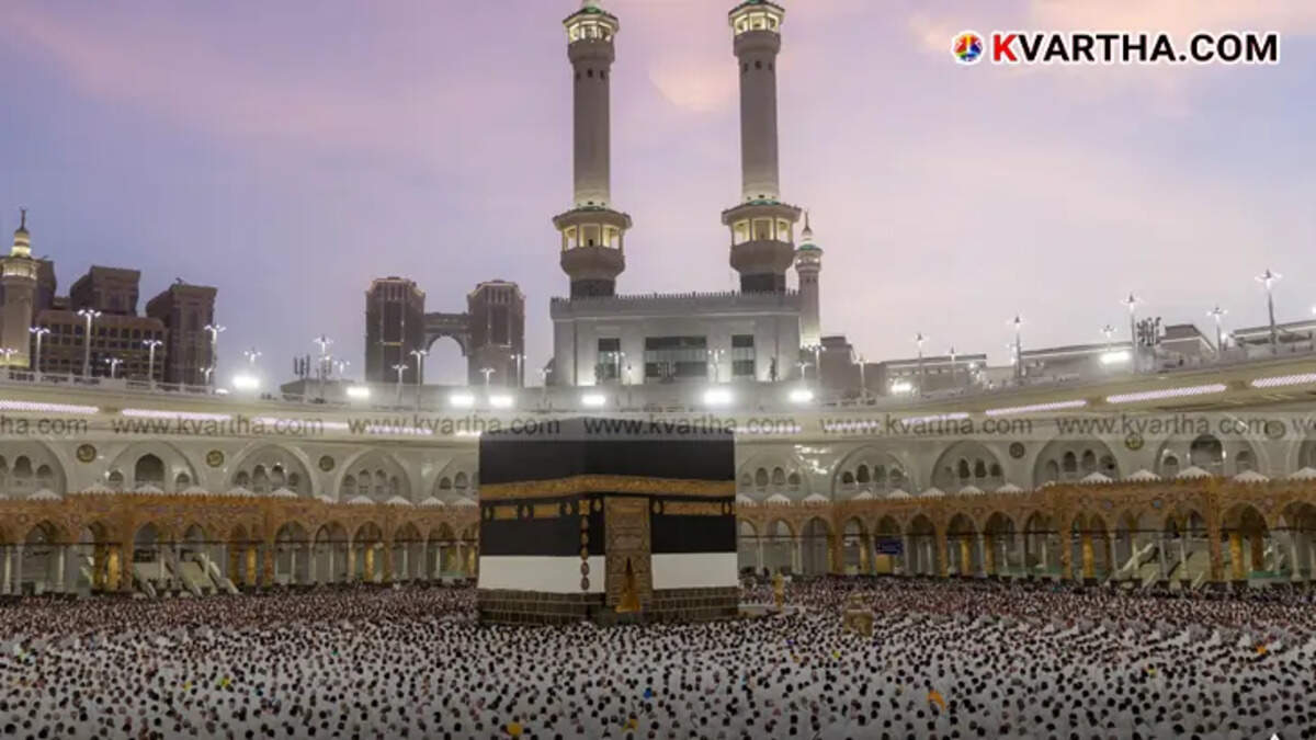 An illustration of the Kaaba in Mecca.