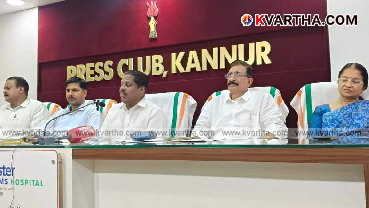Representative image of REIDCO Chairman M. Surendran at a press conference&nbsp;