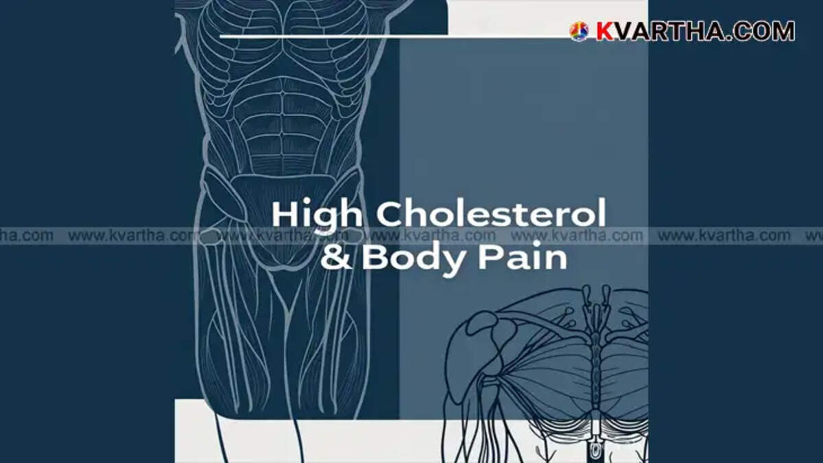 Illustration depicting body parts affected by high cholesterol.
