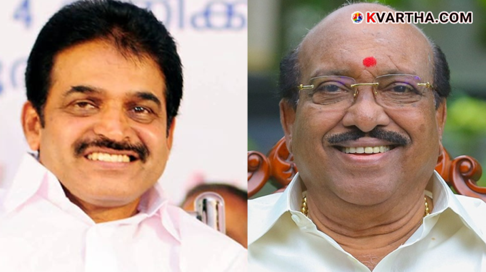 A symbolic scene of Vellappally Natesan, VD Satheesan and KC Venugopal speaking to the media in Idukki.&nbsp;