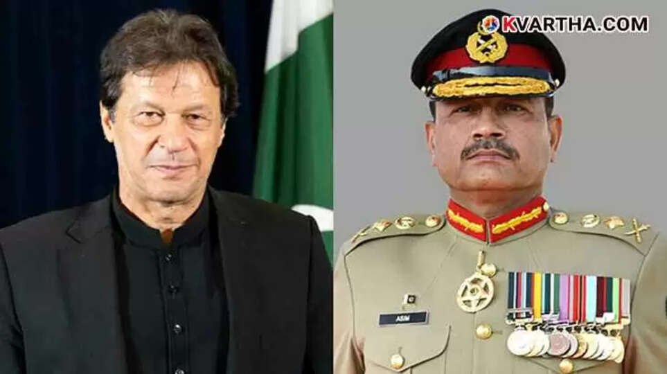 Image of Imran Khan and General Asim Muneer Pakistan Army Chief