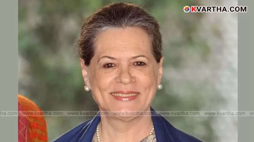 Sonia Gandhi leaving hospital after health checkup.